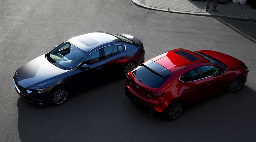 Variants of the Mazda 3 Fourth Generation